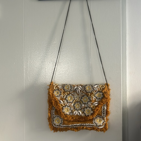 Should bag with beading, embroidery and sea shells - Picture 2 of 4